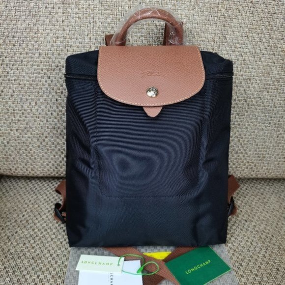 Longchamp Handbags - Longchamp Le Pliage Backpack Nylon Black